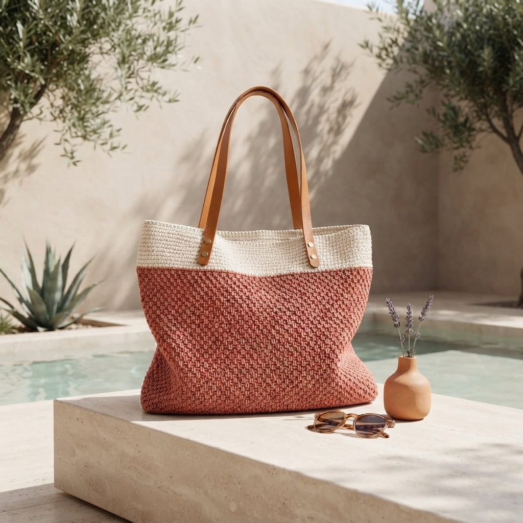 Shopper Tote Shoulder Bag Tote V2 | Crochet Pattern PDF