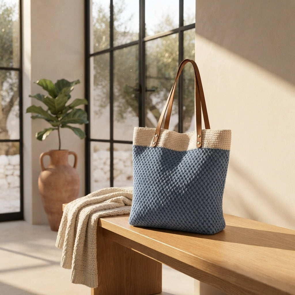 Shopper Tote Shoulder Bag Tote V2 | Crochet Pattern PDF