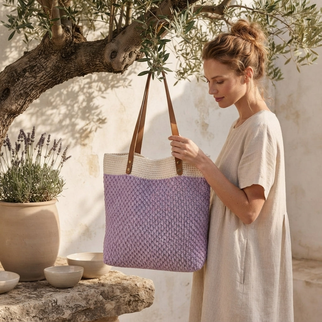 Shopper Tote Shoulder Bag Tote V2 | Crochet Pattern PDF