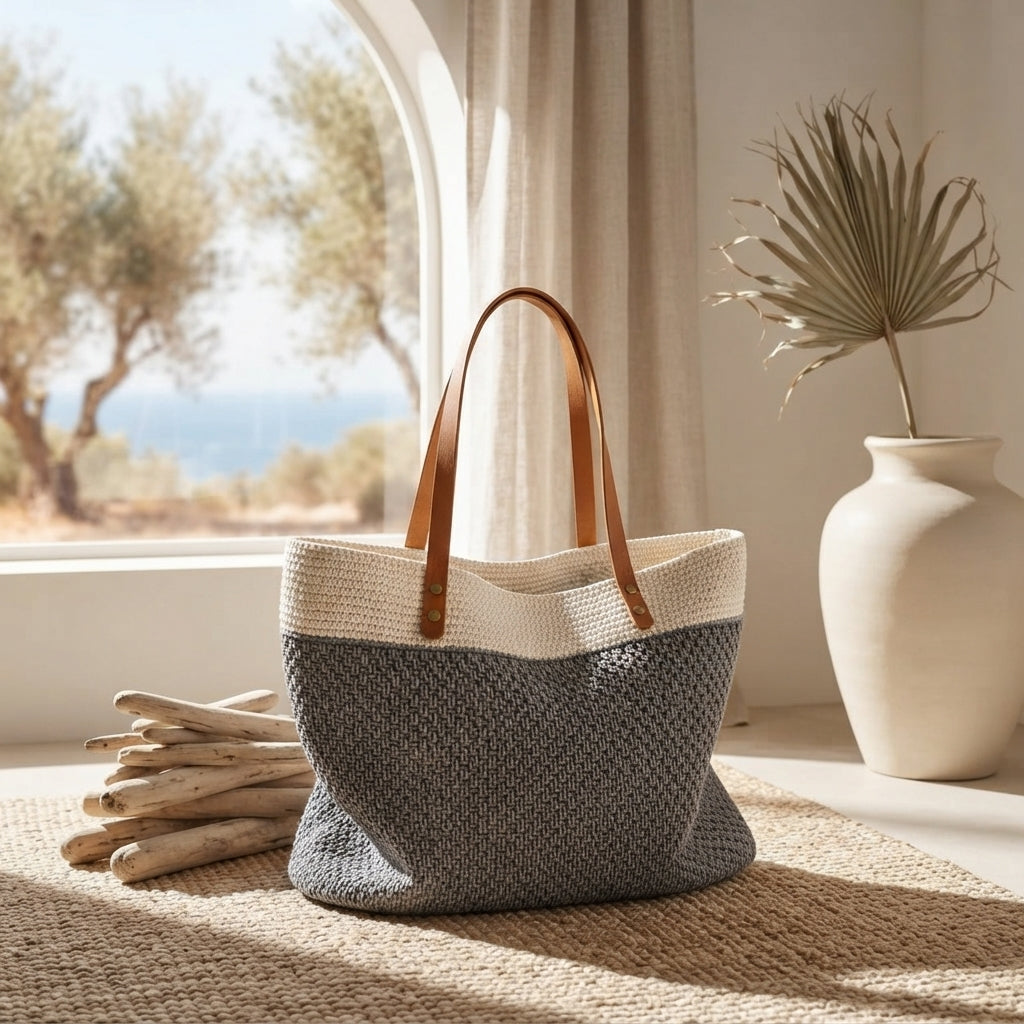 Shopper Tote Shoulder Bag Tote V2 | Crochet Pattern PDF