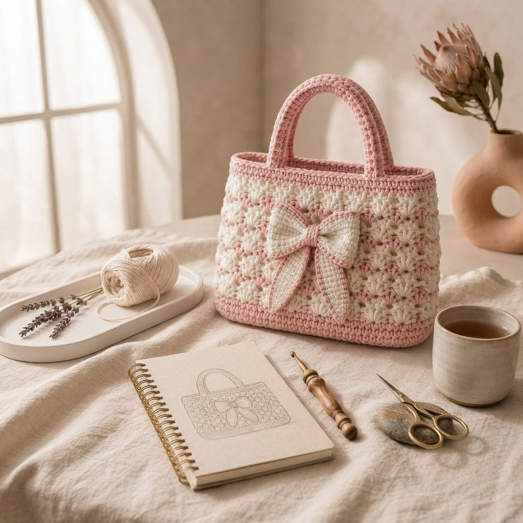 Purse Shell Stitch Tote V2 | Crochet Pattern PDF
