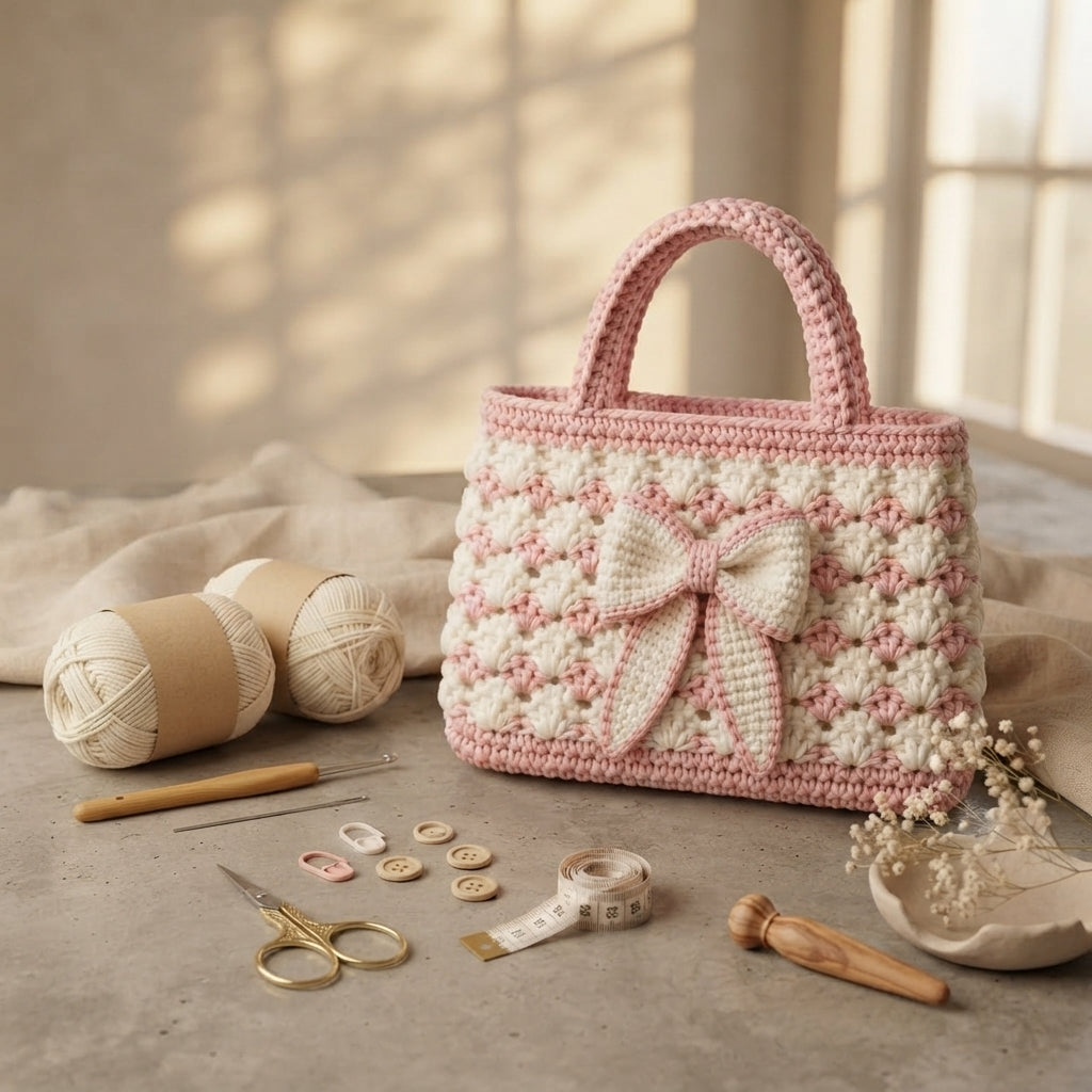 Purse Shell Stitch Tote V2 | Crochet Pattern PDF