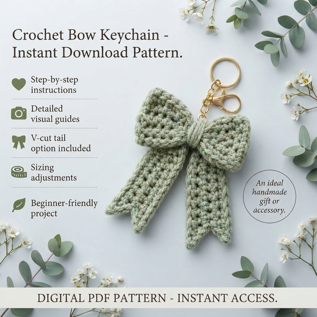 Pretty Keychain Charm | Handmade Crochet Pattern — Design 7