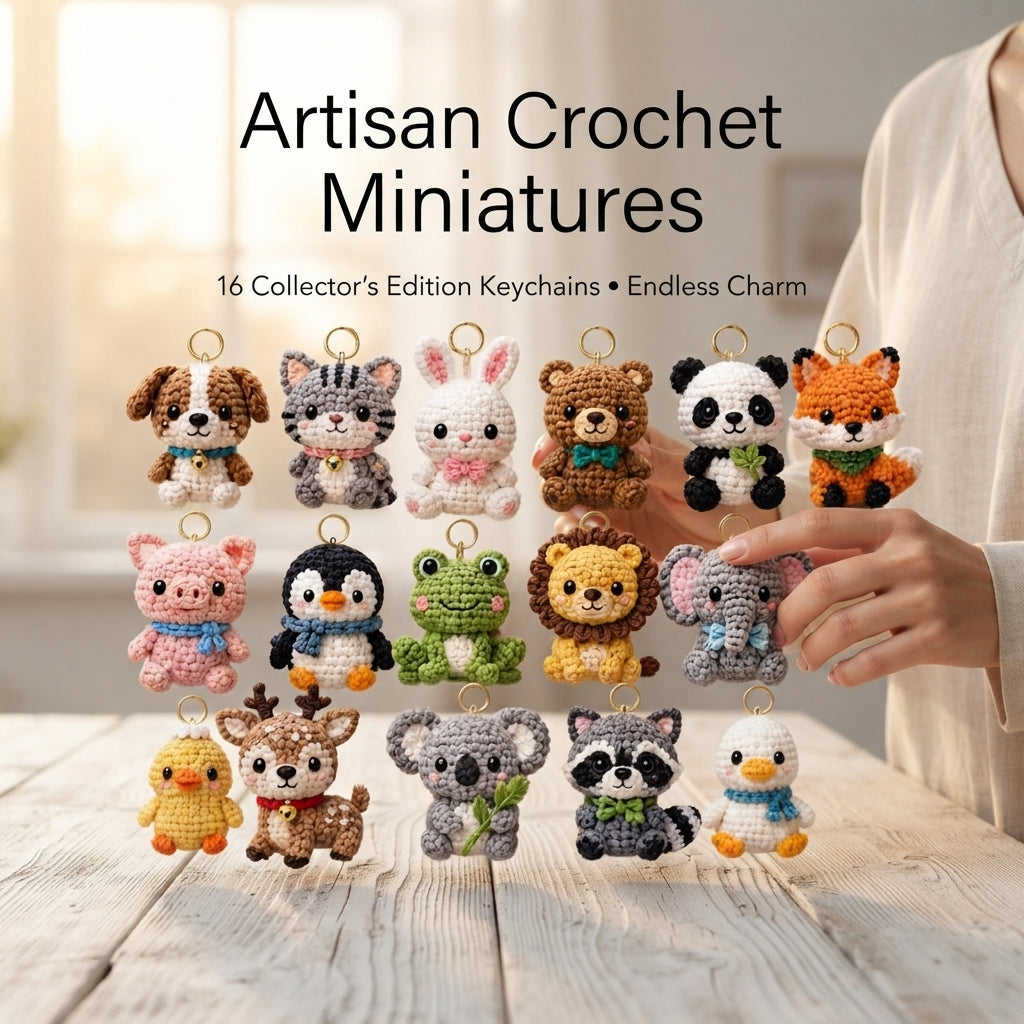 Whimsical Keychain Keychain | PDF Crochet Guide — Design 3