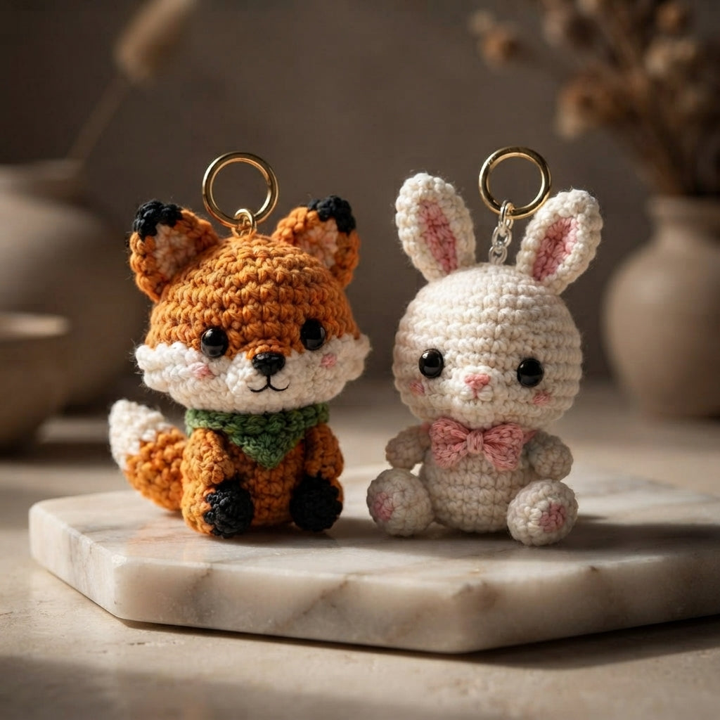 Whimsical Keychain Keychain | PDF Crochet Guide — Design 3