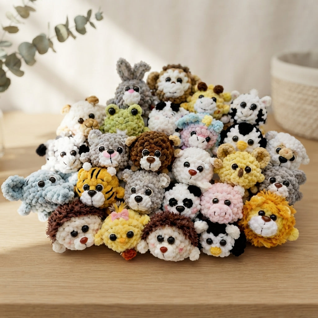 Playful Keychain Mini Charm | Amigurumi Pattern — Design 4