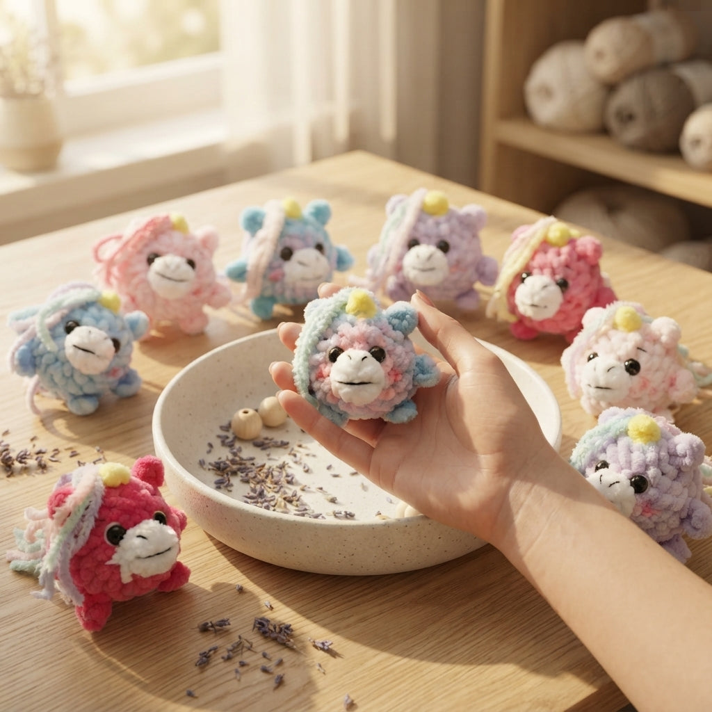 Playful Keychain Mini Charm | Amigurumi Pattern — Design 4