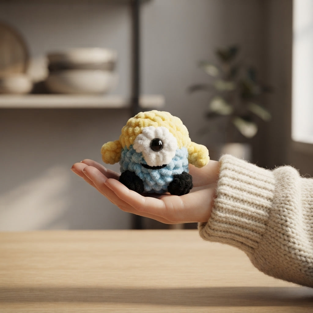 Playful Keychain Mini Charm | Amigurumi Pattern — Design 4