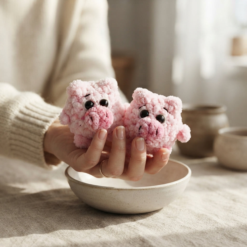 Playful Keychain Mini Charm | Amigurumi Pattern — Design 4