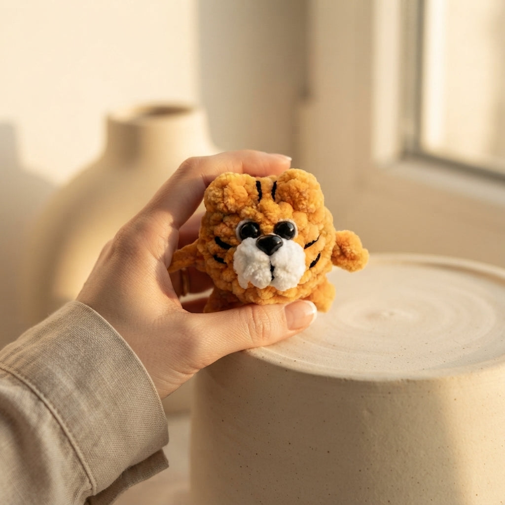 Playful Keychain Mini Charm | Amigurumi Pattern — Design 4