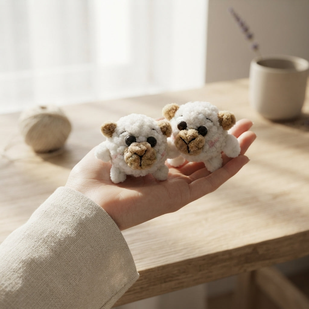 Playful Keychain Mini Charm | Amigurumi Pattern — Design 4