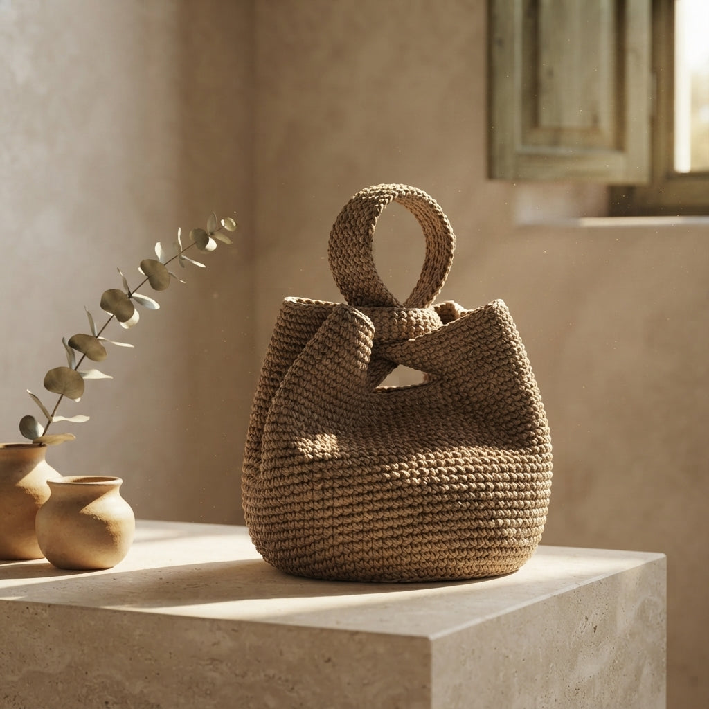 Clutch Bucket Bag Tote | Crochet Pattern PDF