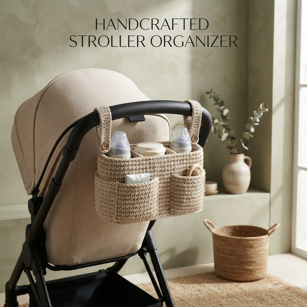 Stroller Organizer Bag | Crochet Pattern PDF