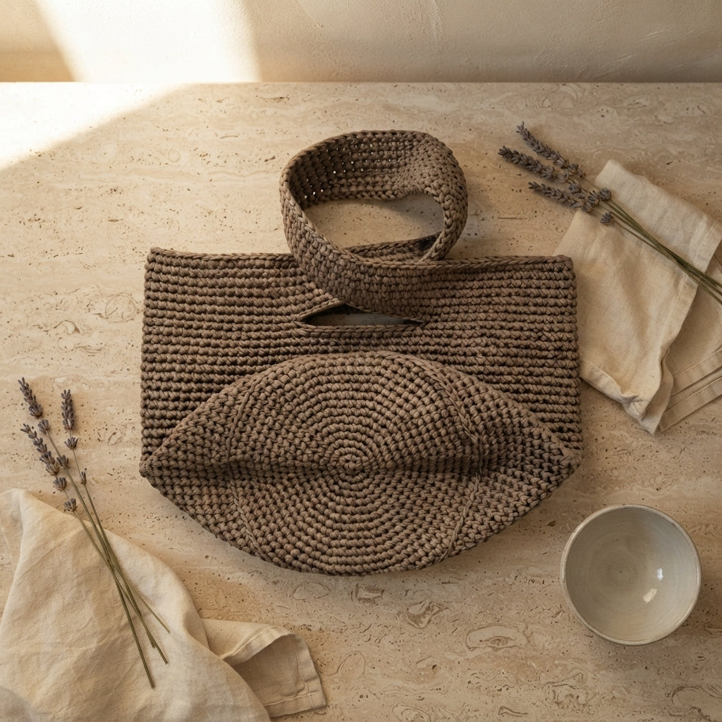Clutch Bucket Bag Tote | Crochet Pattern PDF