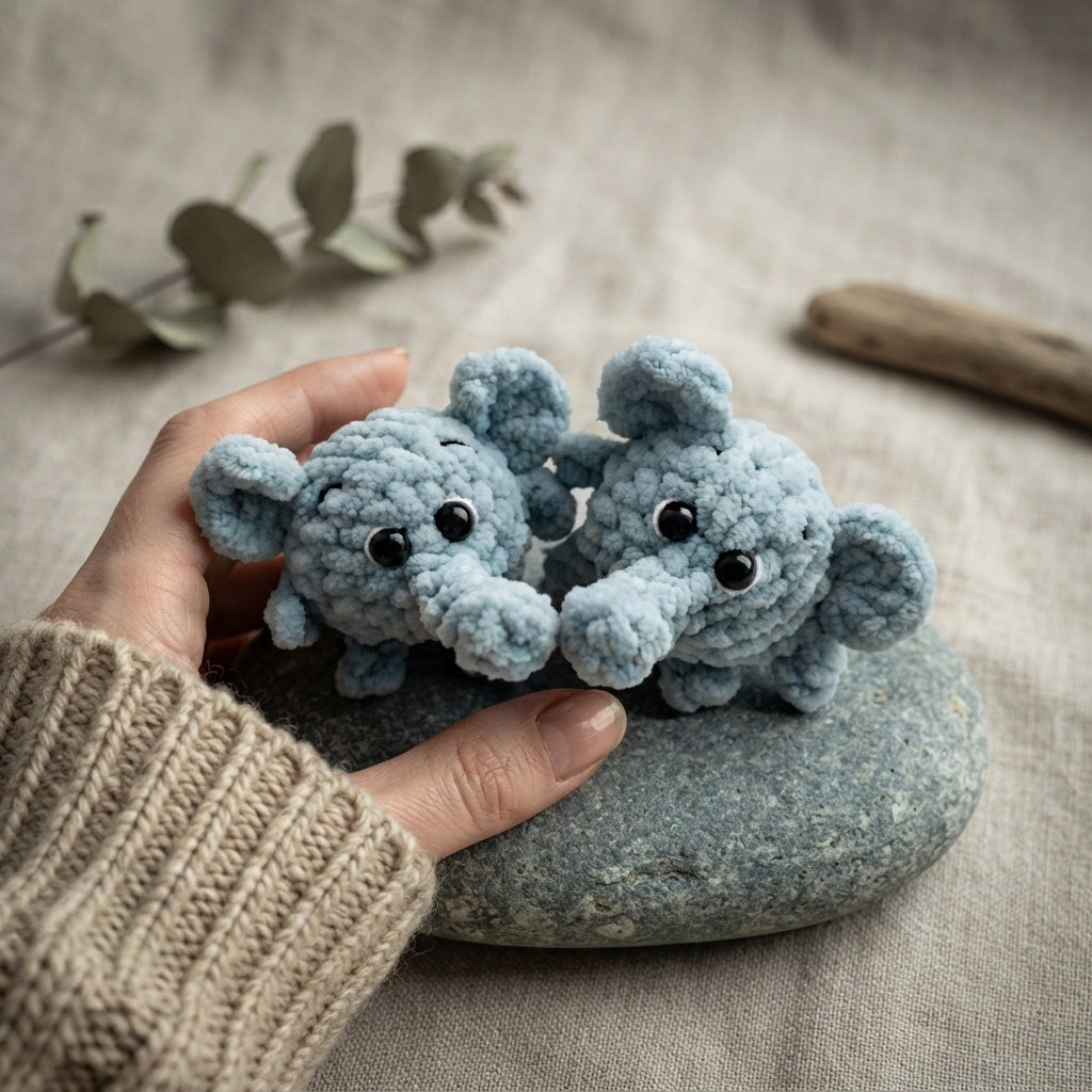 Playful Keychain Mini Charm | Amigurumi Pattern — Design 4