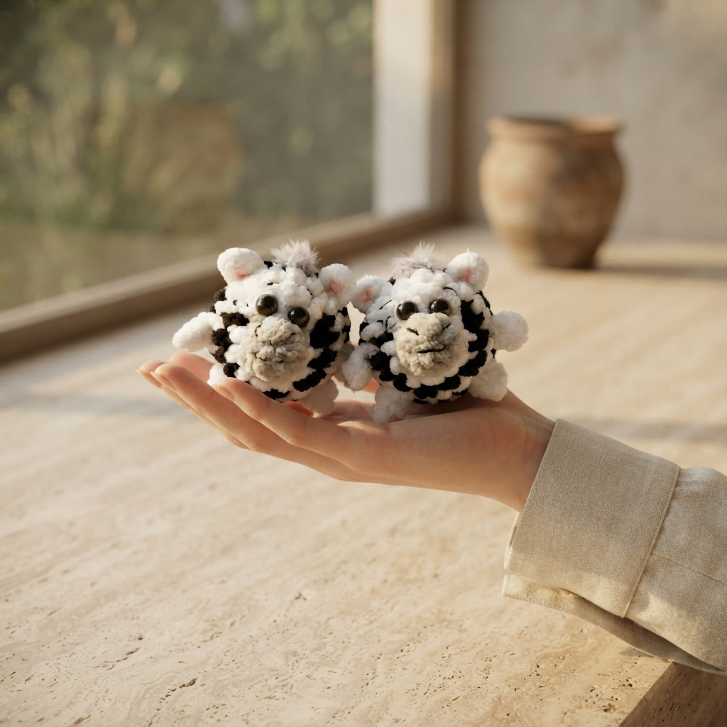 Playful Keychain Mini Charm | Amigurumi Pattern — Design 4
