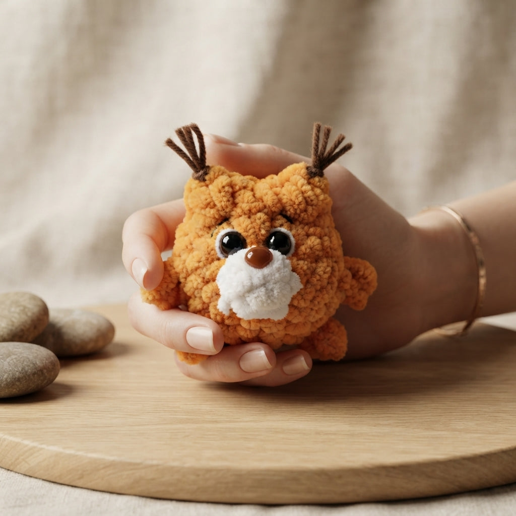 Playful Keychain Mini Charm | Amigurumi Pattern — Design 4