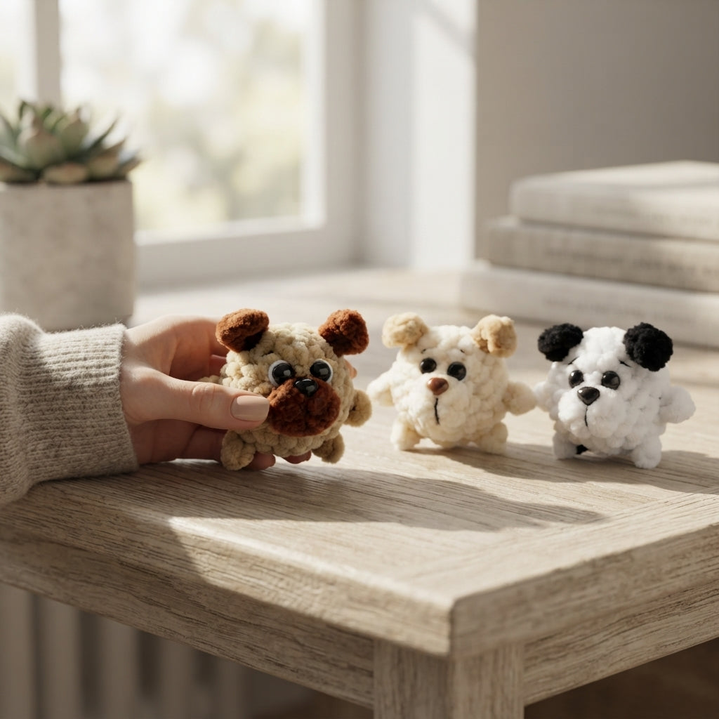 Playful Keychain Mini Charm | Amigurumi Pattern — Design 4