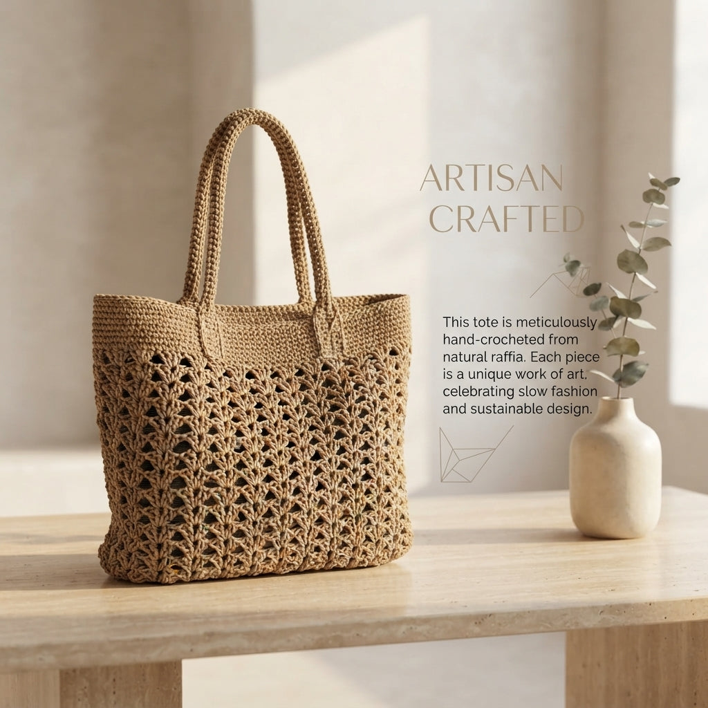 Raffia Tote V3 | Crochet Pattern PDF