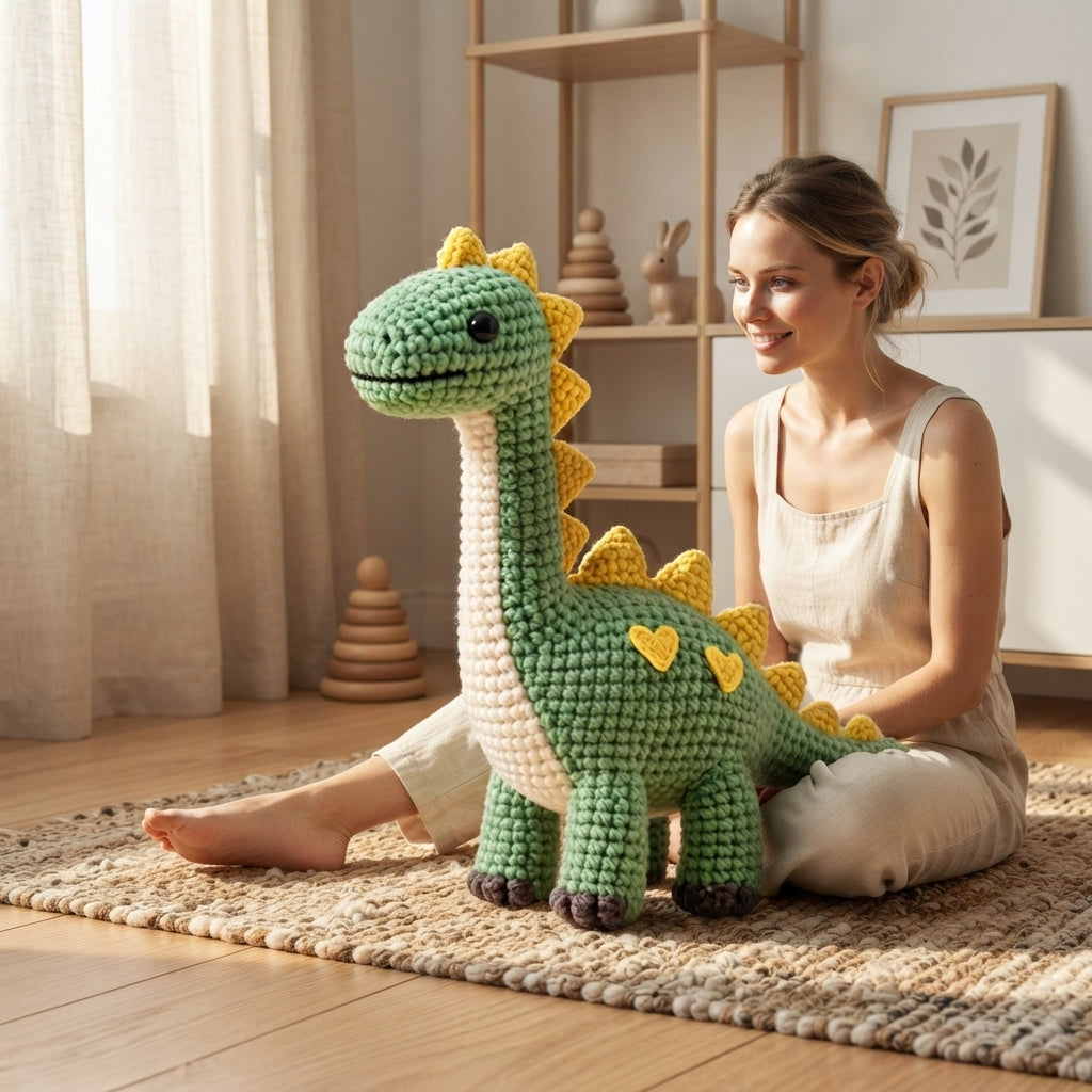 Sweet Amigurumi Dinosaur | Crochet PDF Pattern