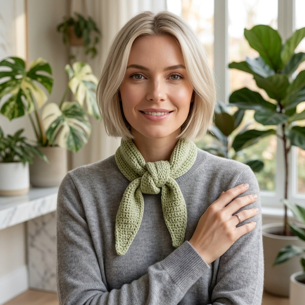 Mini Triangle Summer Neckerchief | Beginner Crochet Pattern PDF