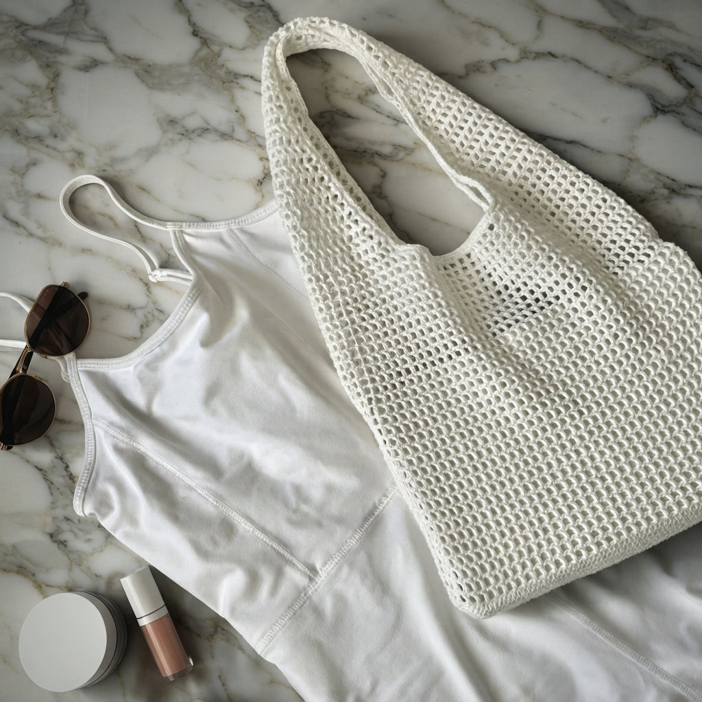 Net Bag Mesh Bag Beach Bag | Crochet Pattern PDF
