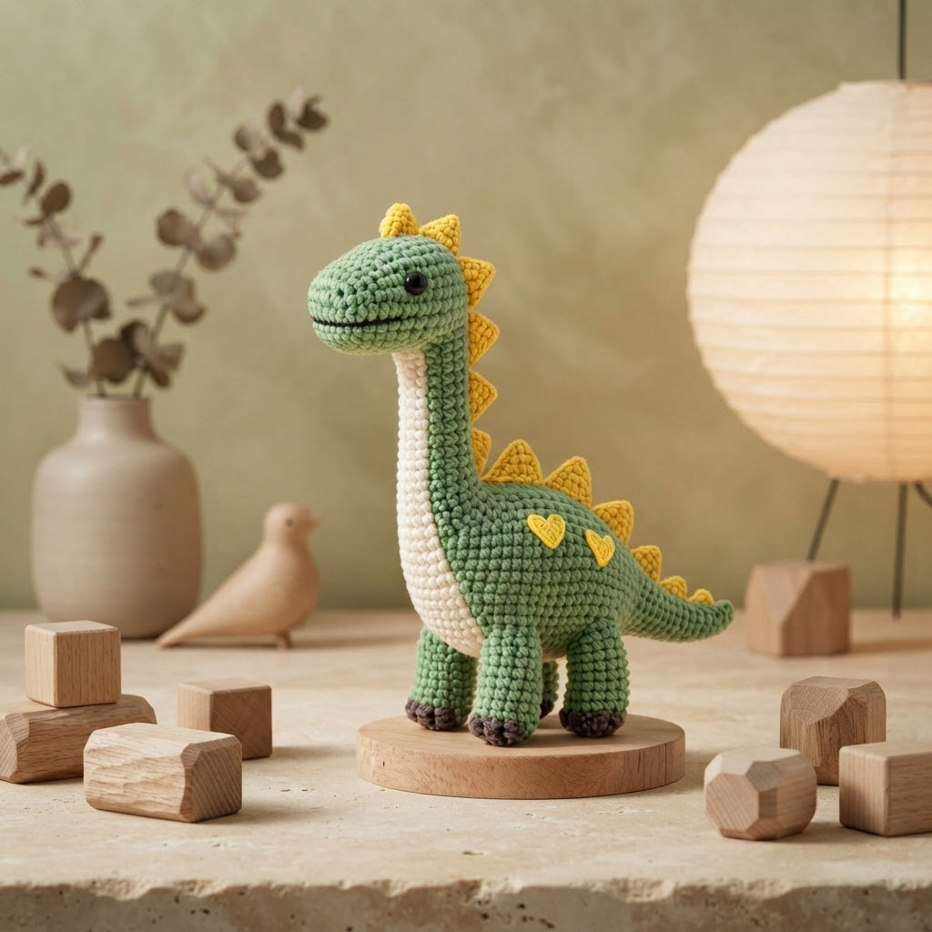 Sweet Amigurumi Dinosaur | Crochet PDF Pattern