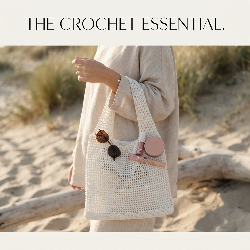 Net Bag Mesh Bag Beach Bag | Crochet Pattern PDF