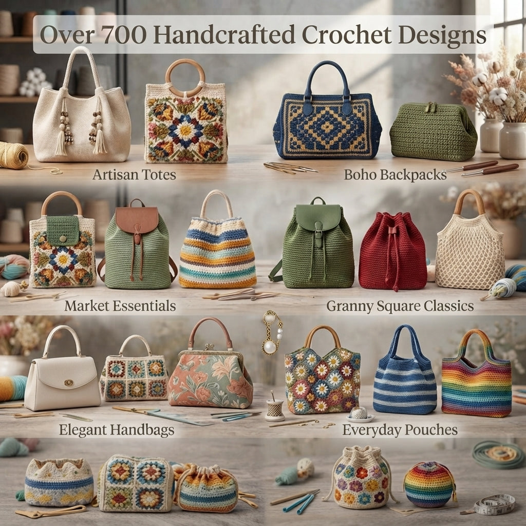 Boho Vintage Pouch | Crochet Pattern PDF