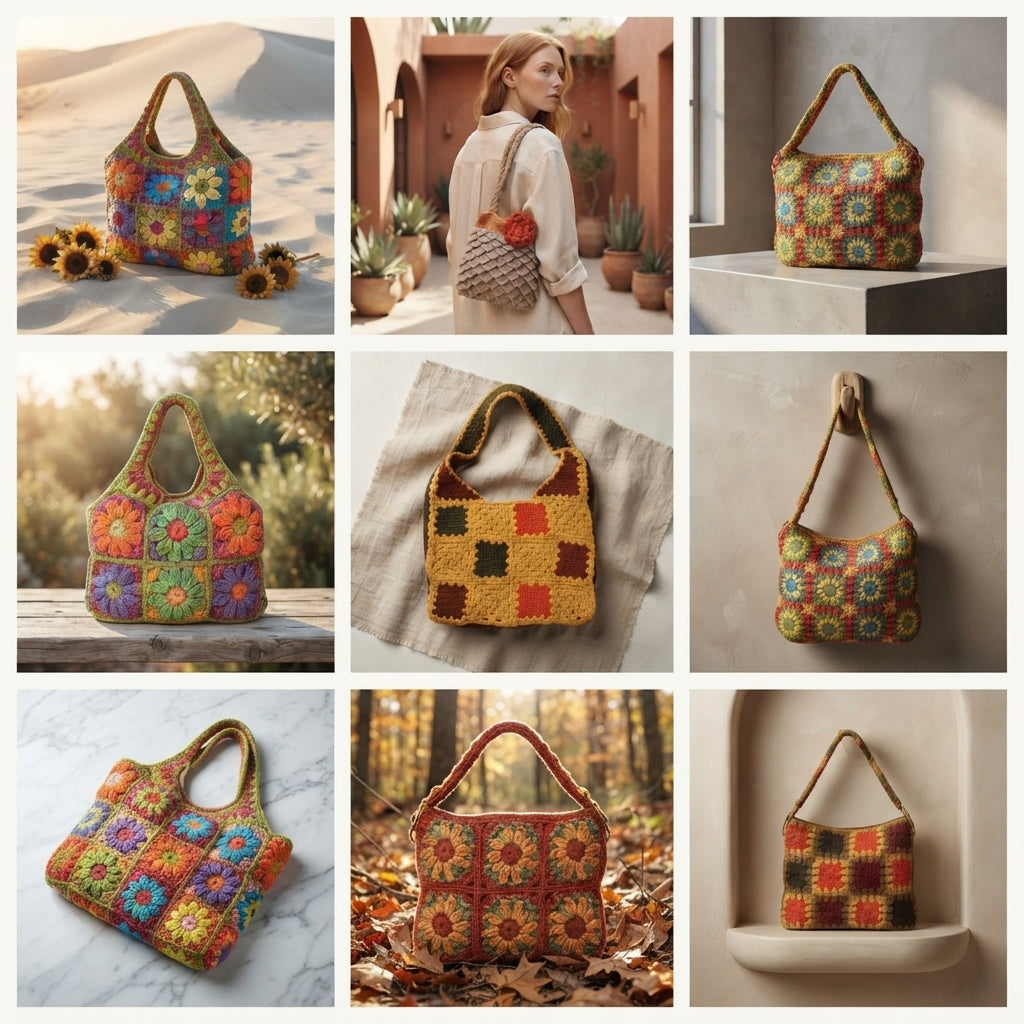 Boho Vintage Pouch | Crochet Pattern PDF