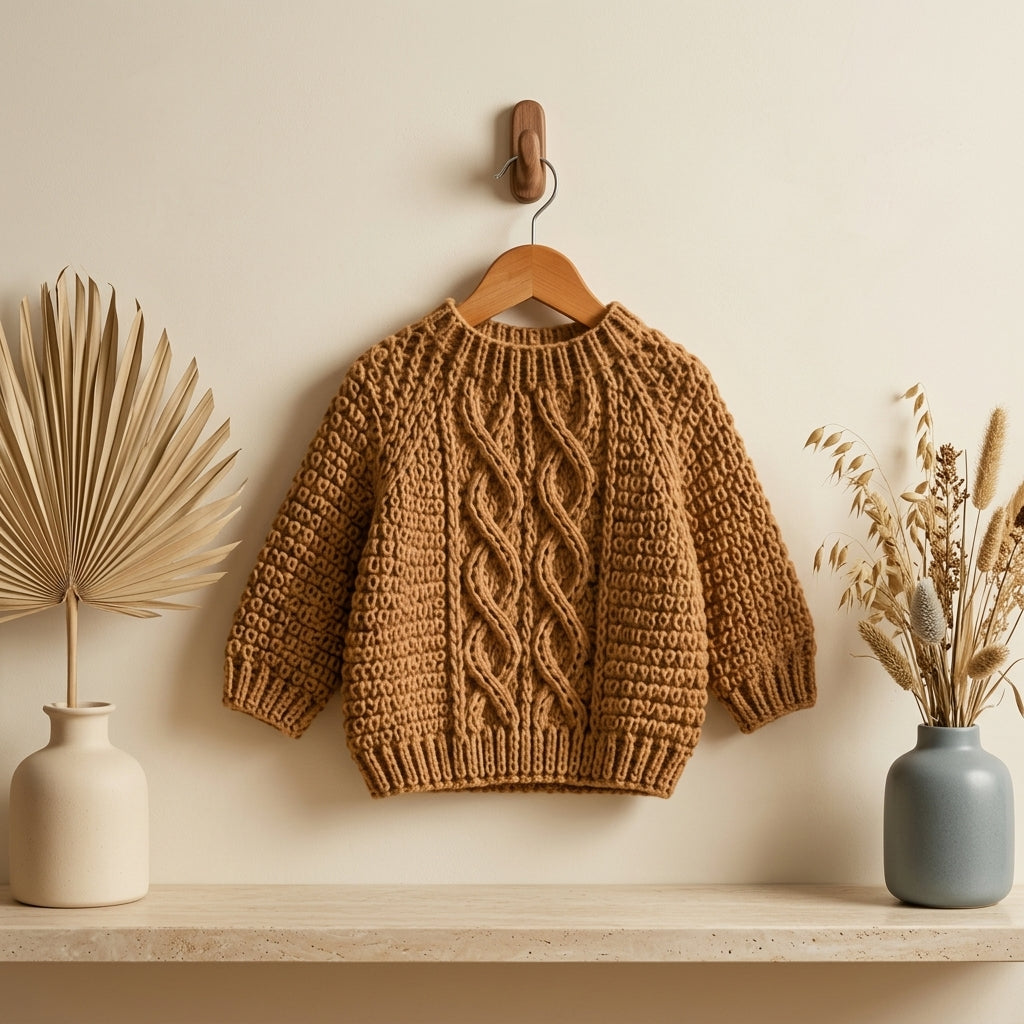 Cable Baby Cardigan Seamless v3 | Crochet Pattern PDF