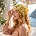 Boho Lace Triangle Head Kerchief | Beginner Crochet Pattern PDF