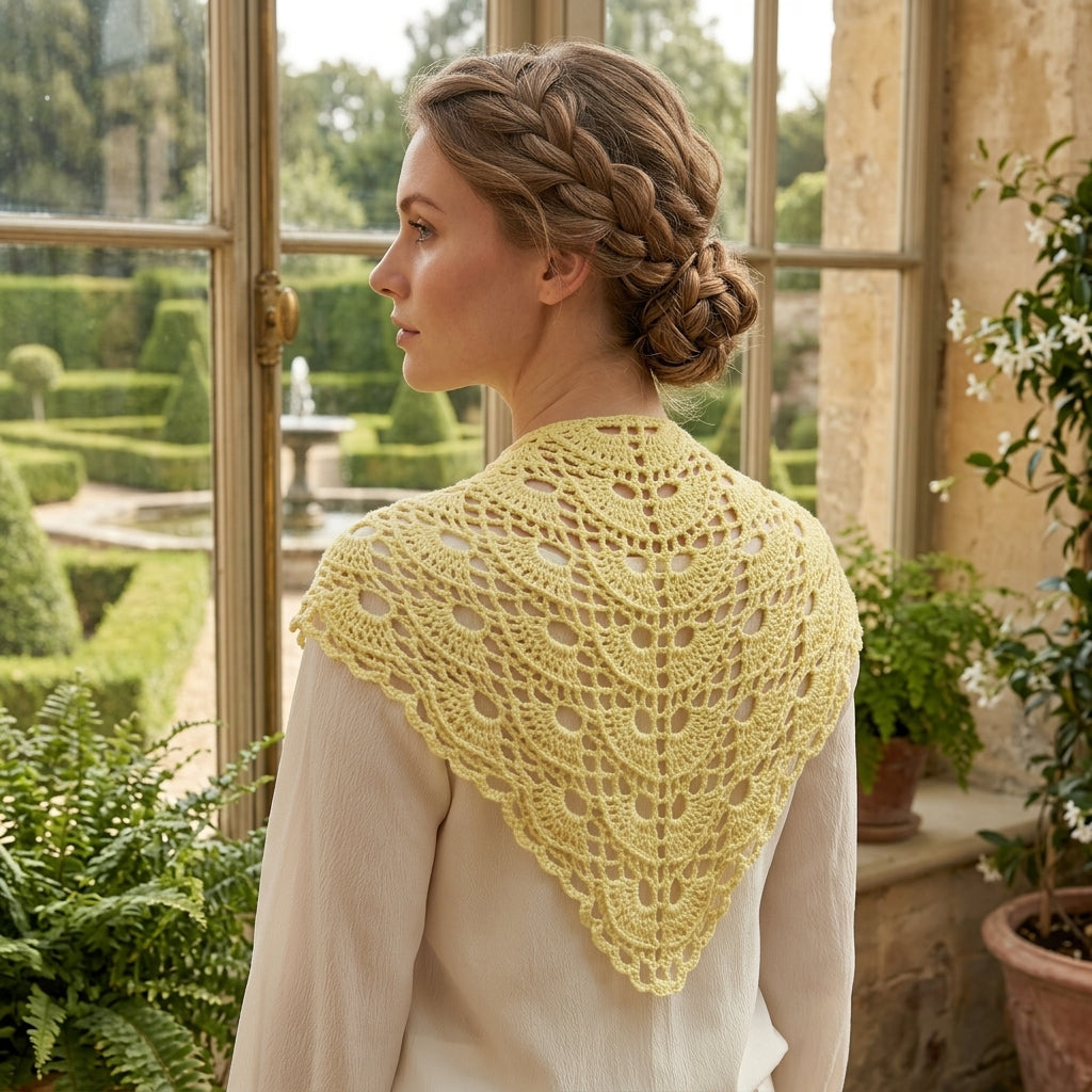 Boho Lace Triangle Head Kerchief | Beginner Crochet Pattern PDF