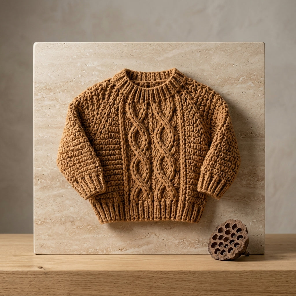 Cable Baby Cardigan Seamless v3 | Crochet Pattern PDF