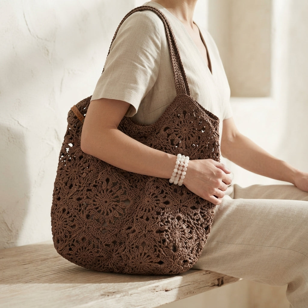 Granny Square Granny Square Tote V10 | Crochet Pattern PDF