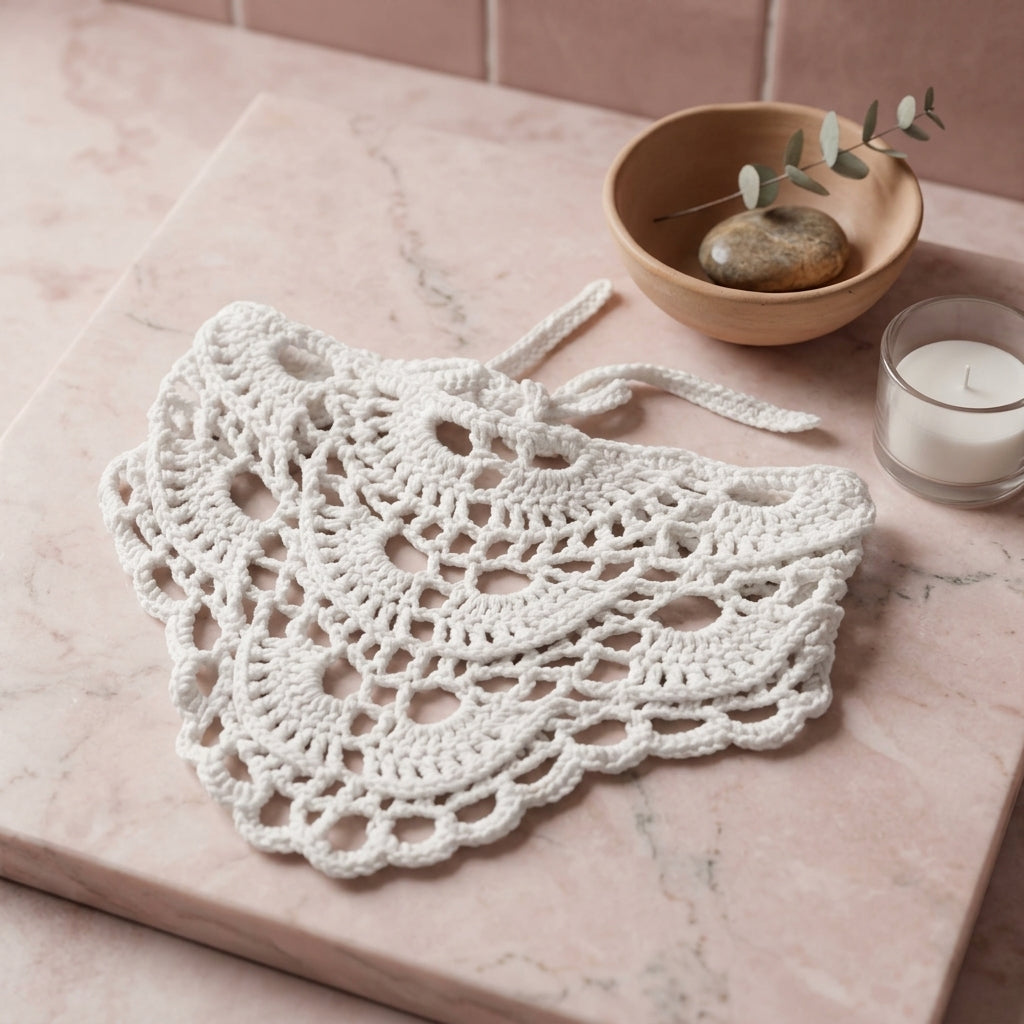 Boho Lace Triangle Head Kerchief | Beginner Crochet Pattern PDF