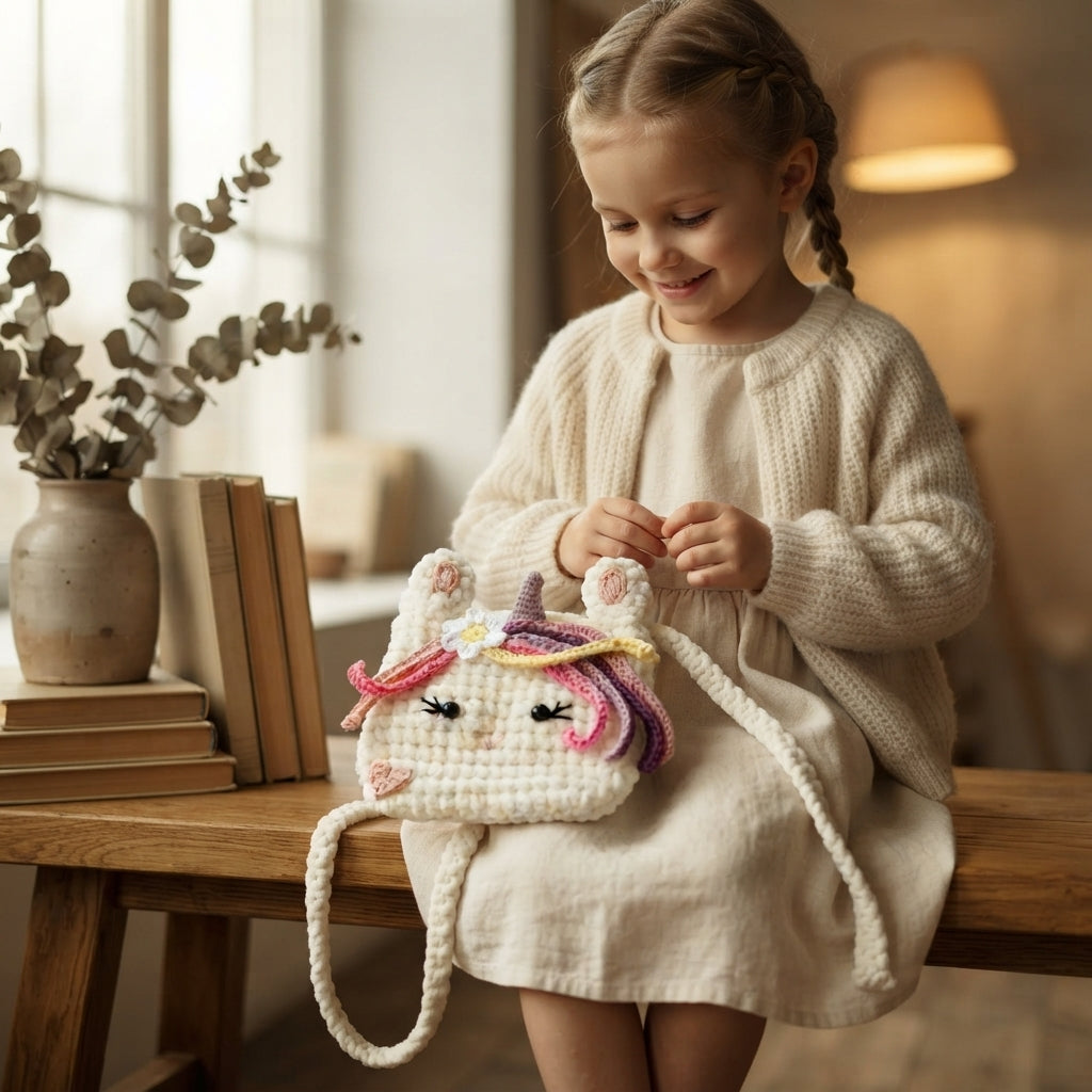 Unicorn Diy Bag | Crochet Pattern PDF