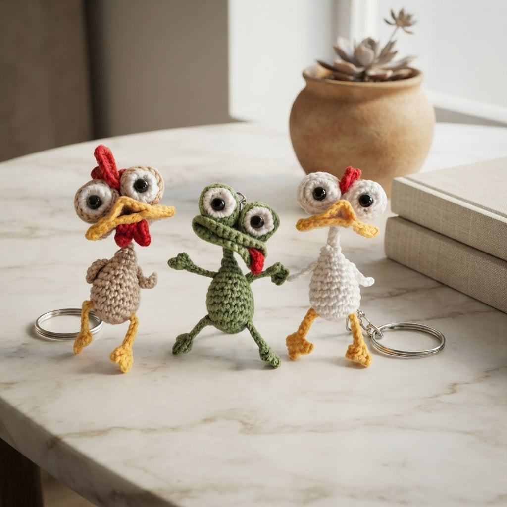 Pretty Keychain Charm | Handmade Crochet Pattern — Design 8