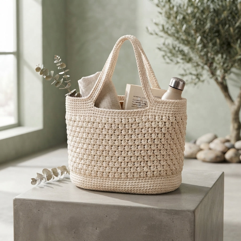Shopper Tote Market Bag Tote | Crochet Pattern PDF