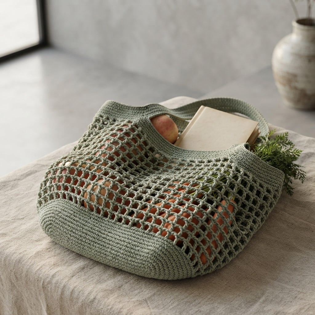 Market Bag Net Bag Tote | Crochet Pattern PDF