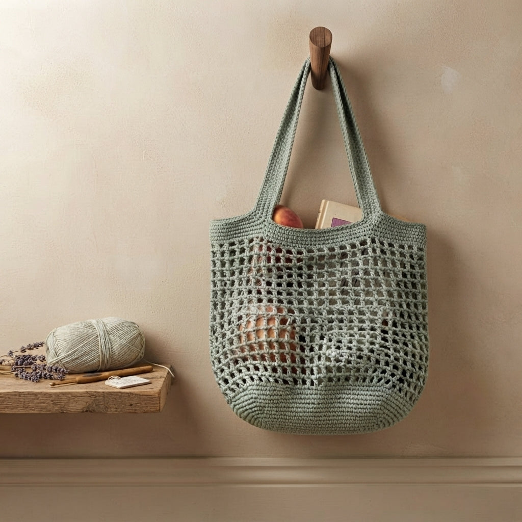 Market Bag Net Bag Tote | Crochet Pattern PDF