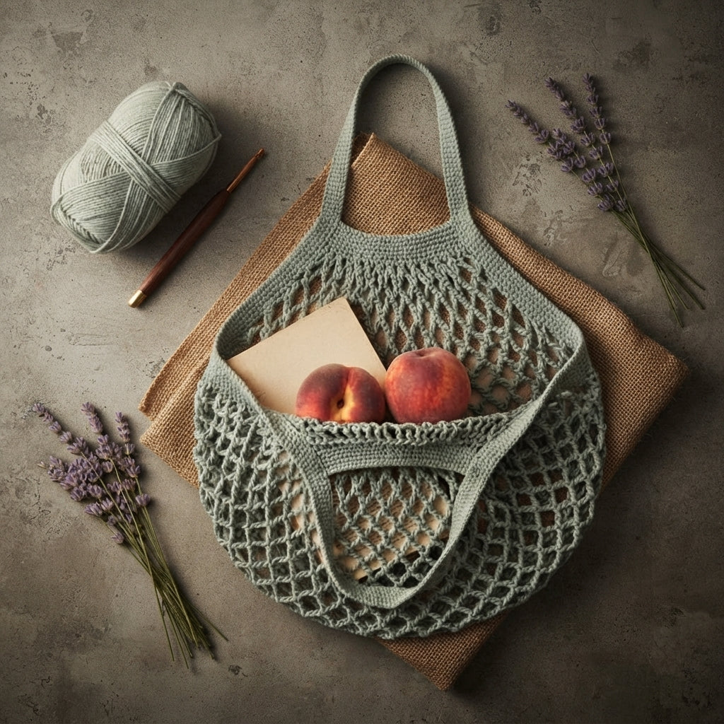 Market Bag Net Bag Tote | Crochet Pattern PDF