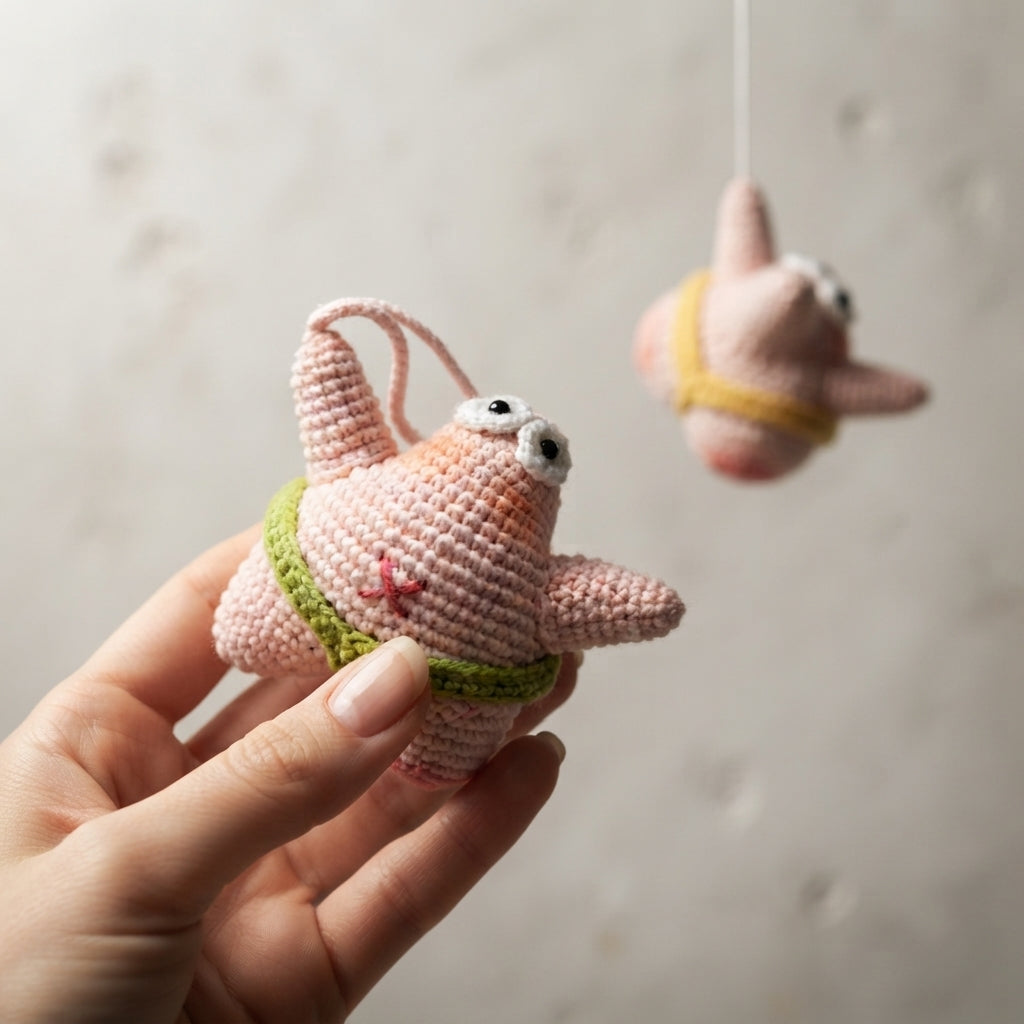 Whimsical Keychain Keychain | PDF Crochet Guide — Design 4
