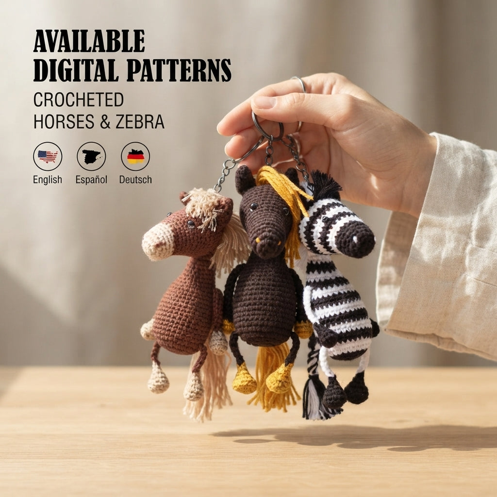 Playful Keychain Mini Charm | Amigurumi Pattern — Design 5