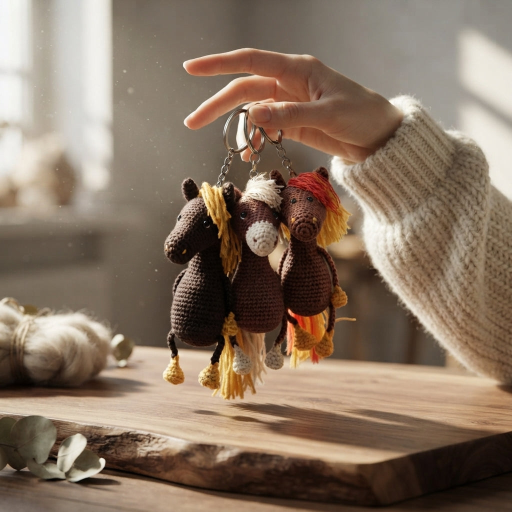 Playful Keychain Mini Charm | Amigurumi Pattern — Design 5