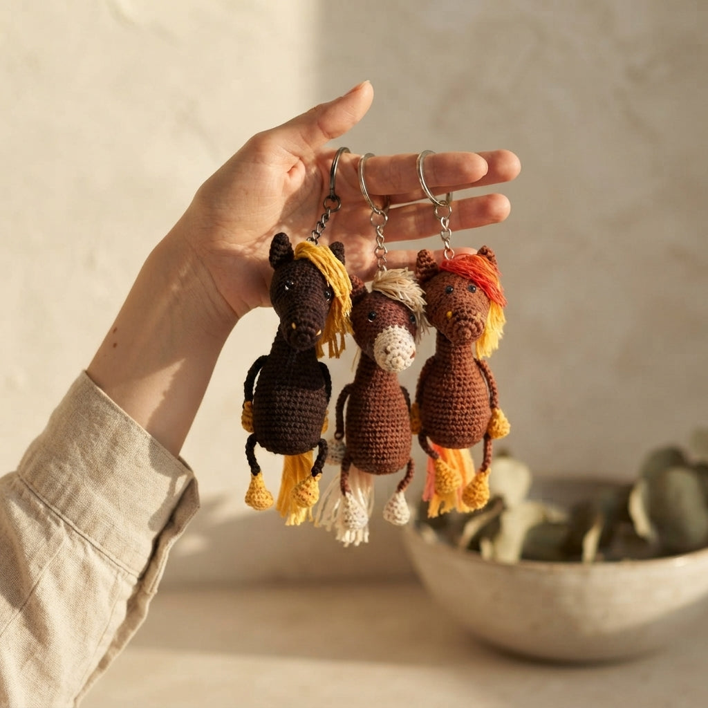 Playful Keychain Mini Charm | Amigurumi Pattern — Design 5
