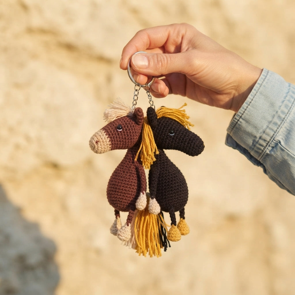 Playful Keychain Mini Charm | Amigurumi Pattern — Design 5