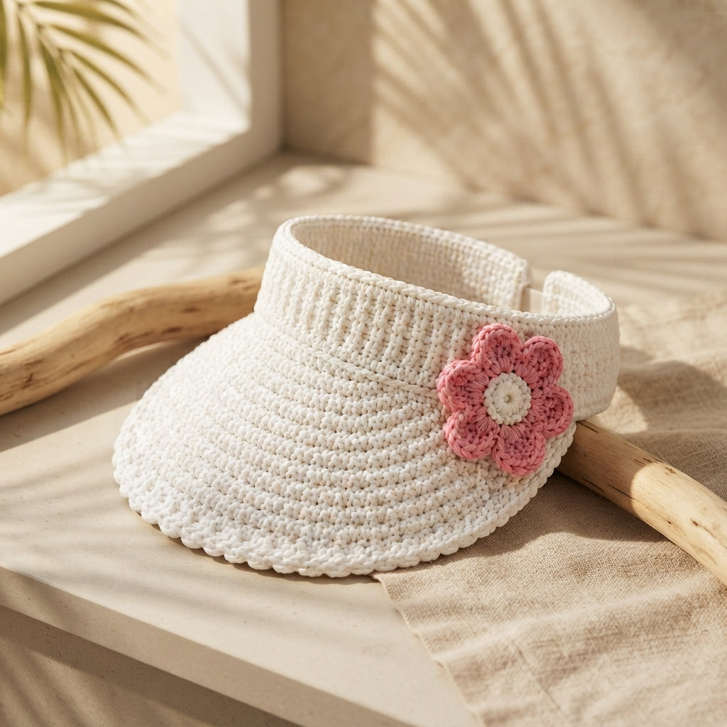 Charming Sun Visor Design | Crochet PDF Pattern — Design 3