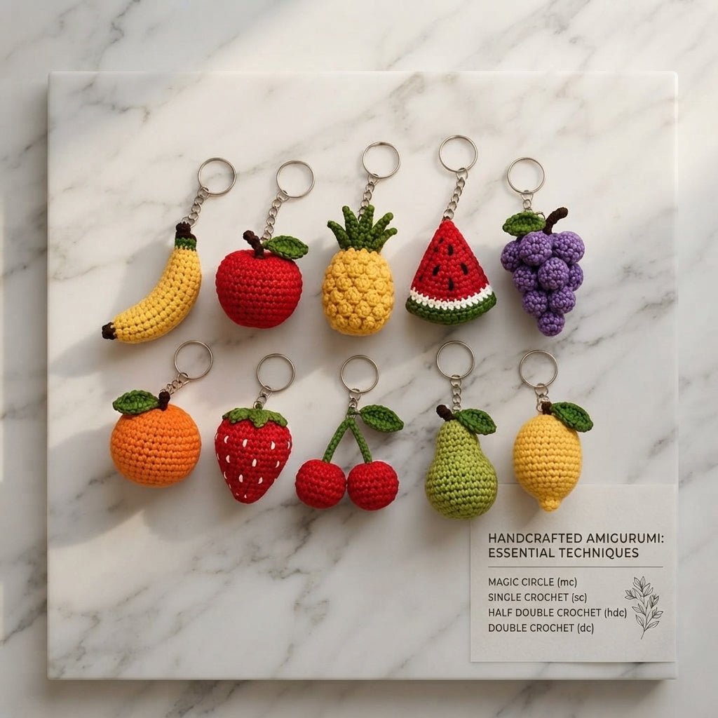 Premium 10+ Mini Charms | Amigurumi Pattern Pack — Design 3