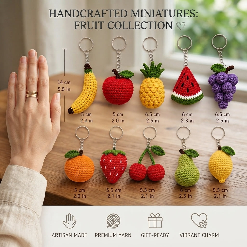 Premium 10+ Mini Charms | Amigurumi Pattern Pack — Design 3